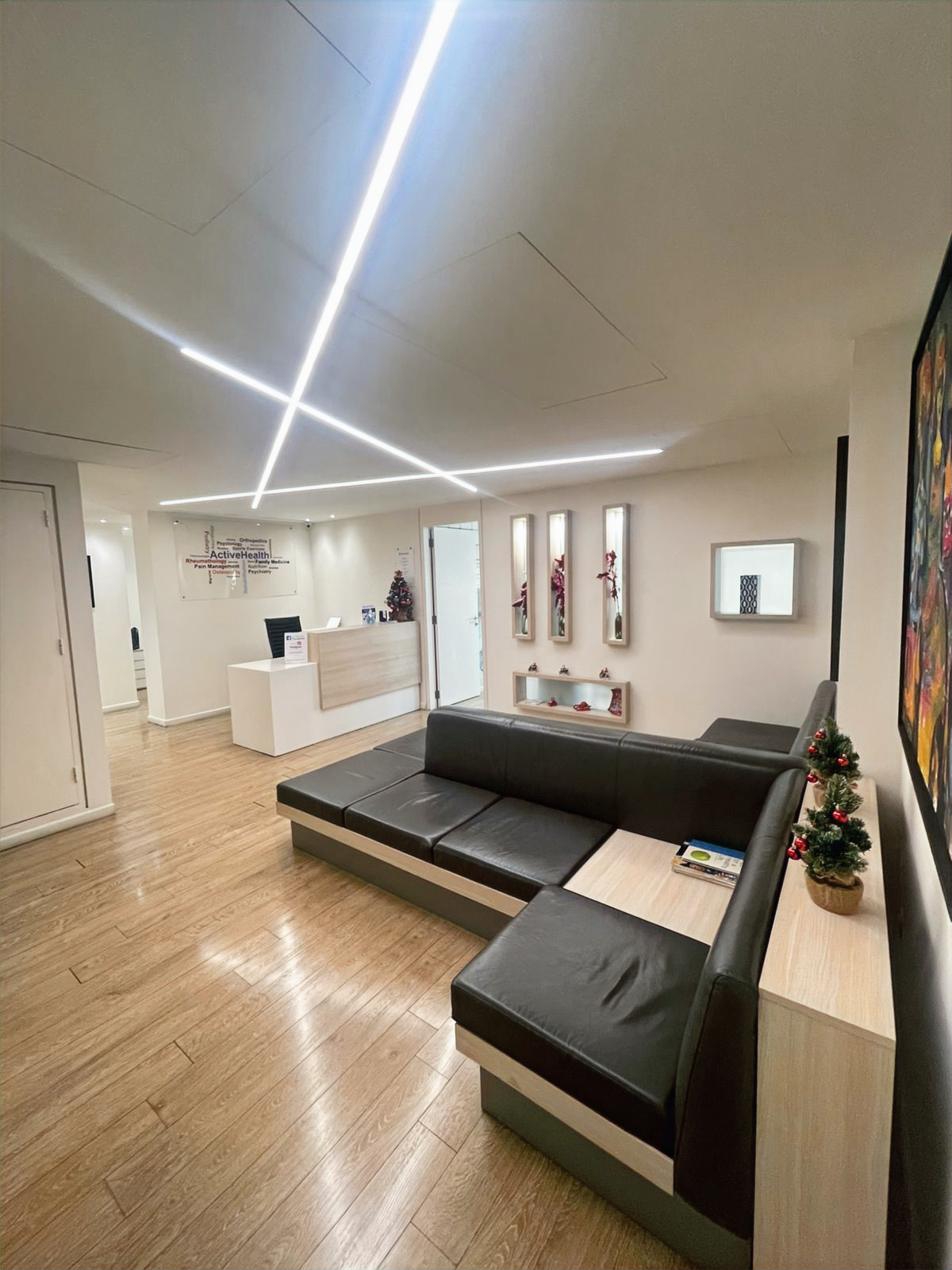 Salle de traitement du cabinet Active Health Clinic, Achrafieh, Beyrouth